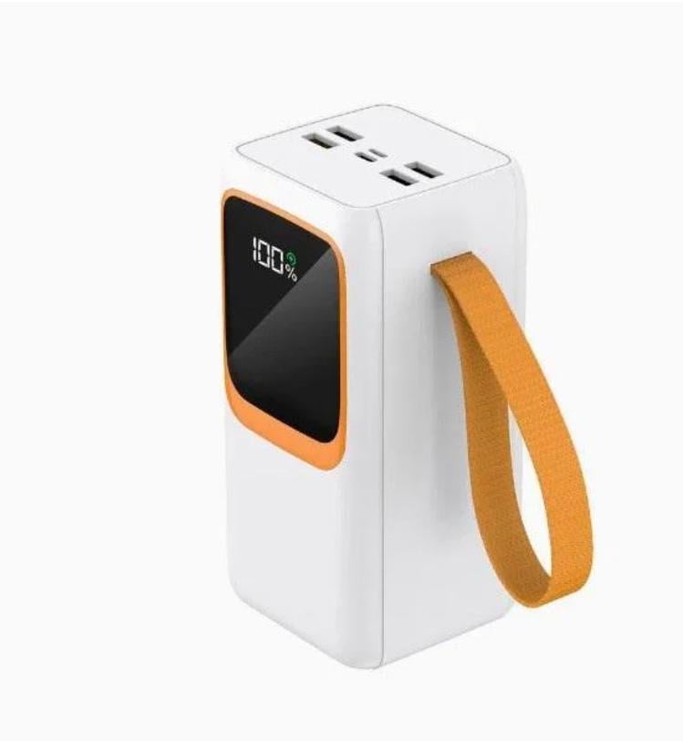 Павербанк 50000 mAh ASPOR A-350 с дисплеем быстрая зарядка 4USB/Type-C/Lightning/22,5W Белый Павербанк 50000 mAh ASPOR A-350 с дисплеем быстрая зарядка 4USB/Type-C/Lightning/22,5W Белый