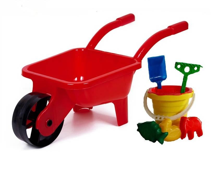 Тачка для песочницы KinderWay 01-129 с набором для песка (22009174)