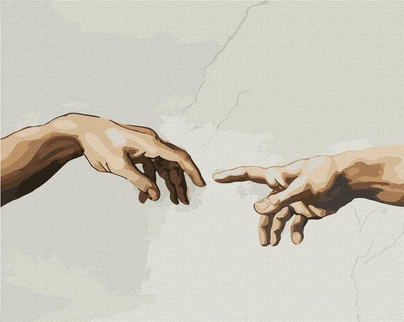 Картина за номерами Ідейка КН4821 Створення Адама 40х50 см (L064019)