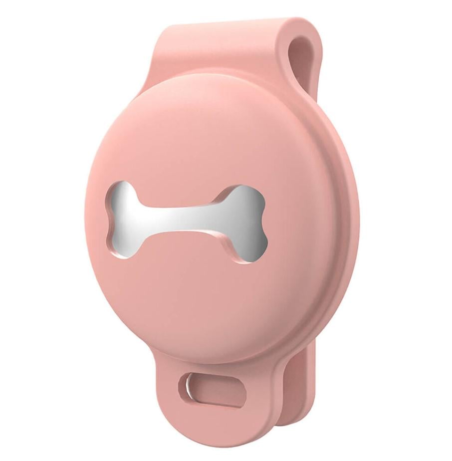 Чехол-брелок Kayfovo ATP-1 для Apple AirTag на ошейник для собак Pink (28660) - фото 1