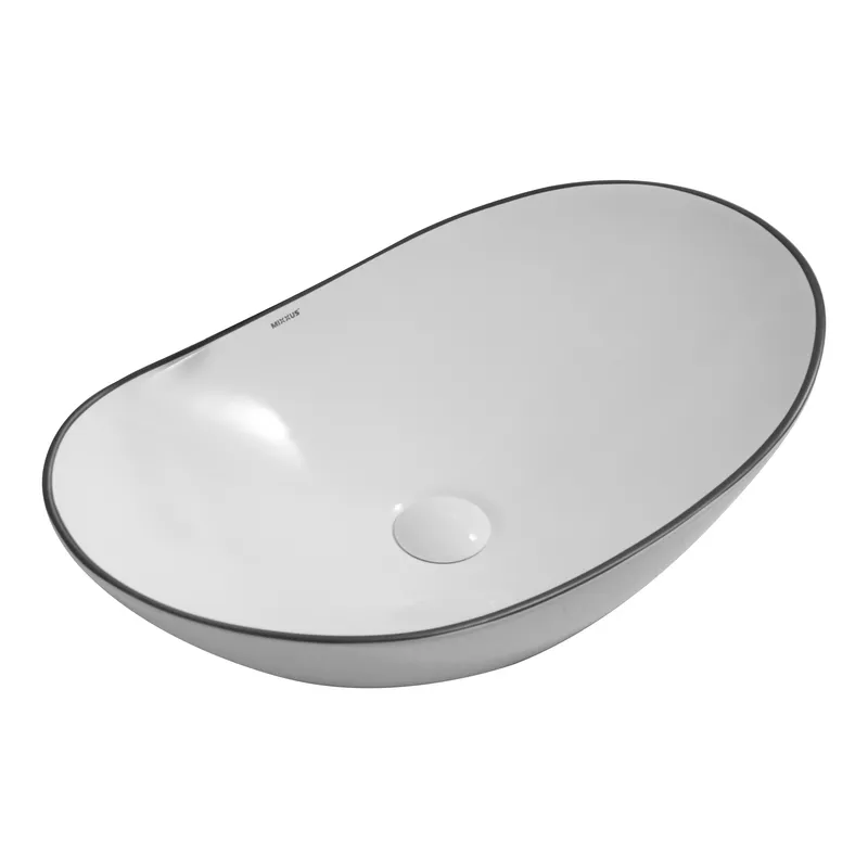 Раковина накладная MIXXUS PREMIUM WAVE-0105 EDGE Black 620х360х160 мм (MP6556)
