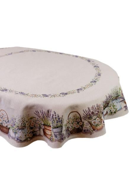 Скатерть гобеленовая Прованс Provence овальная 160x250 см (39128)