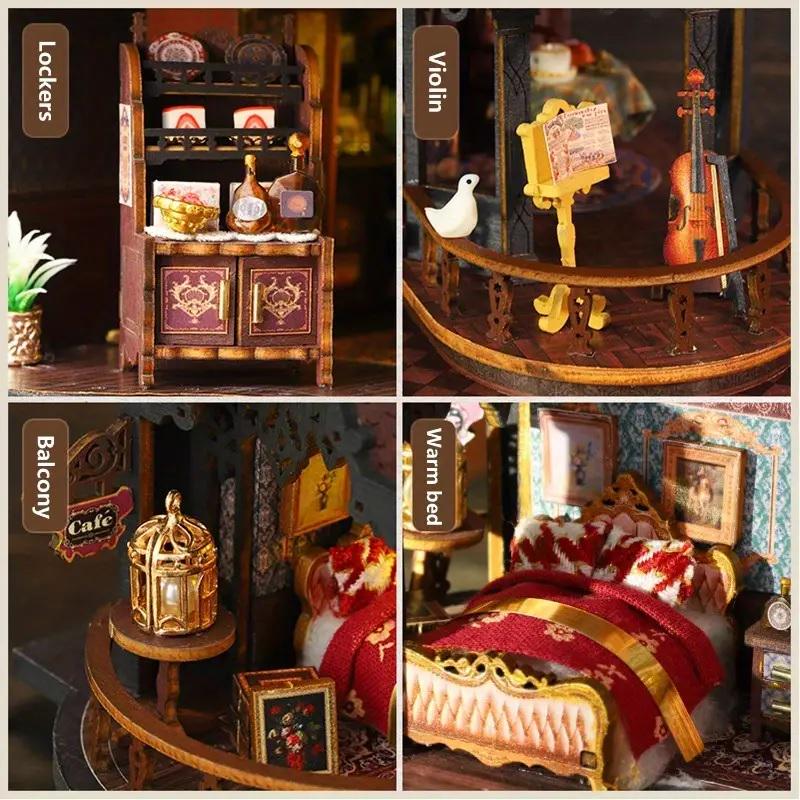 Румбокс Edinburgh Castle DIY Miniature House ES-018 з куполом (28603832) - фото 3