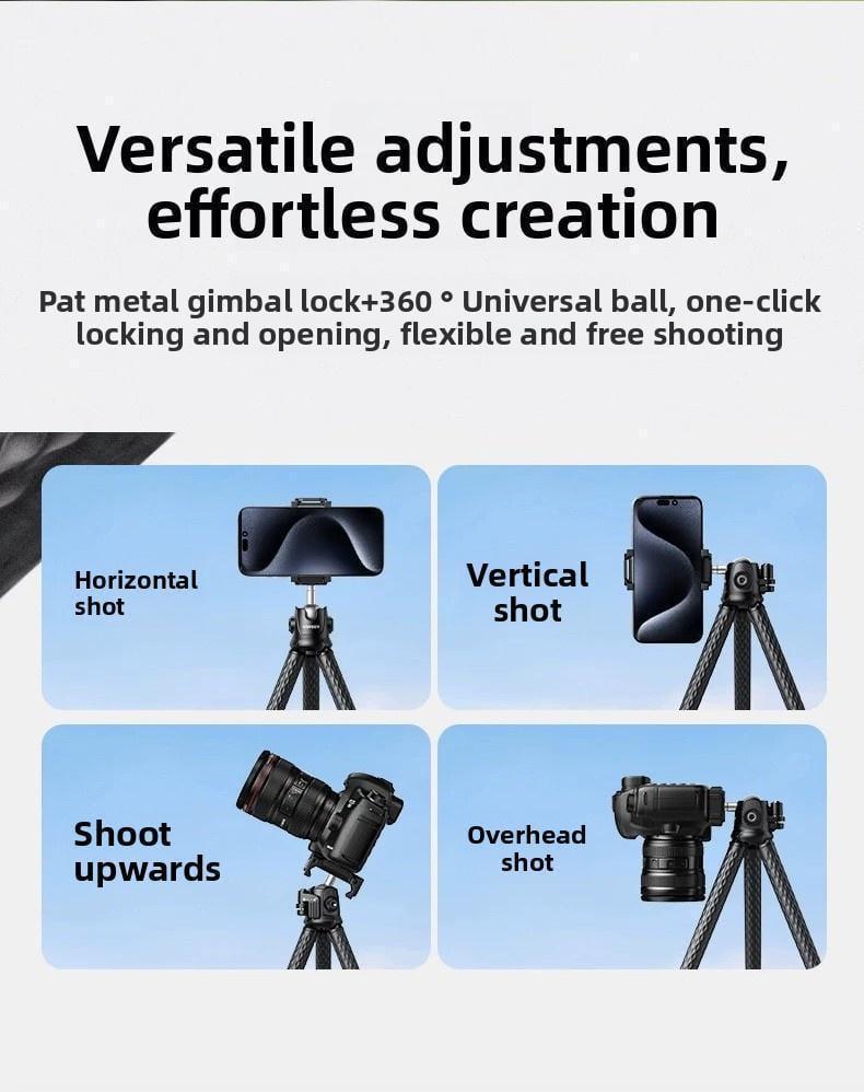 Штатив телескопічний Ugreen 360° алюмінієвий 287 мм (29657155) - фото 12