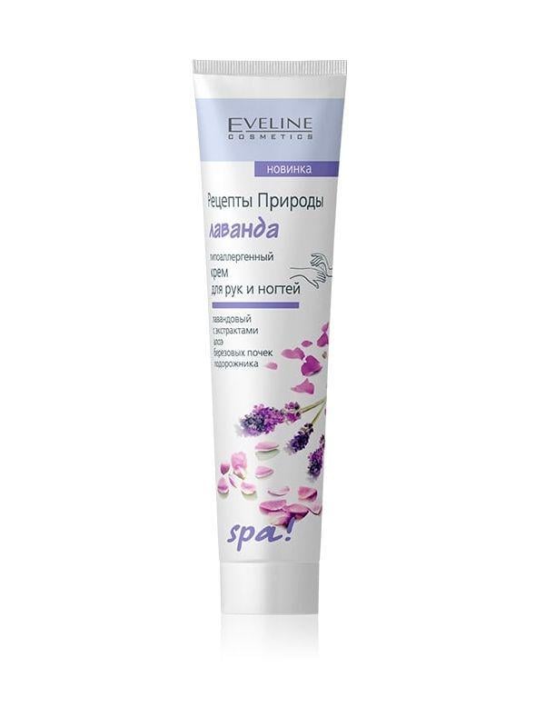 Крем для рук та нігтів Eveline Cosmetics Spa Рецепти природи Лаванда ...
