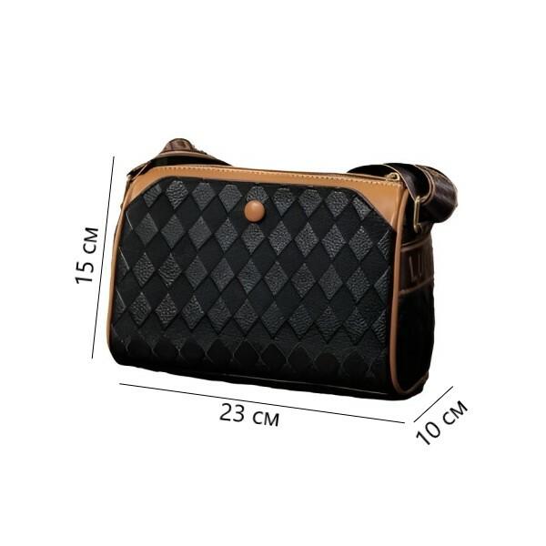 Сумка женская 23х15х10 см Черный (D00422-1) - фото 7 Сумка женская 23х15х10 см Черный (D00422-1) - фото 7