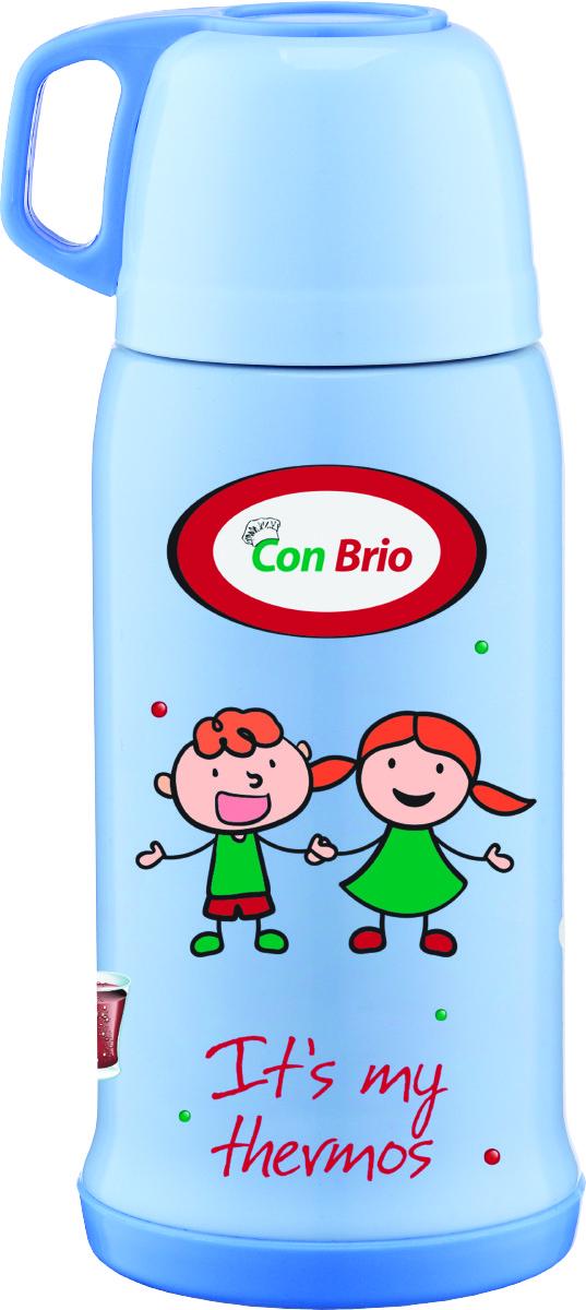 Термос питьевой Con Brio из нержавеющей стали 0,5 л Голубой (CB-346)