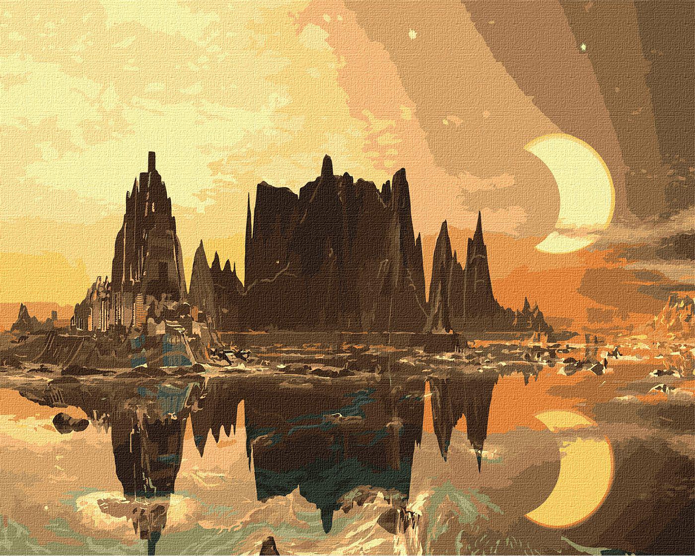 Картина по номерам Идейка Золотой город 40x50 см (Id-KHO2853)