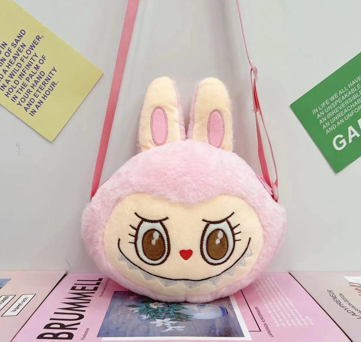 Сумка плюшевая Лабубу Розовый (2505014889)