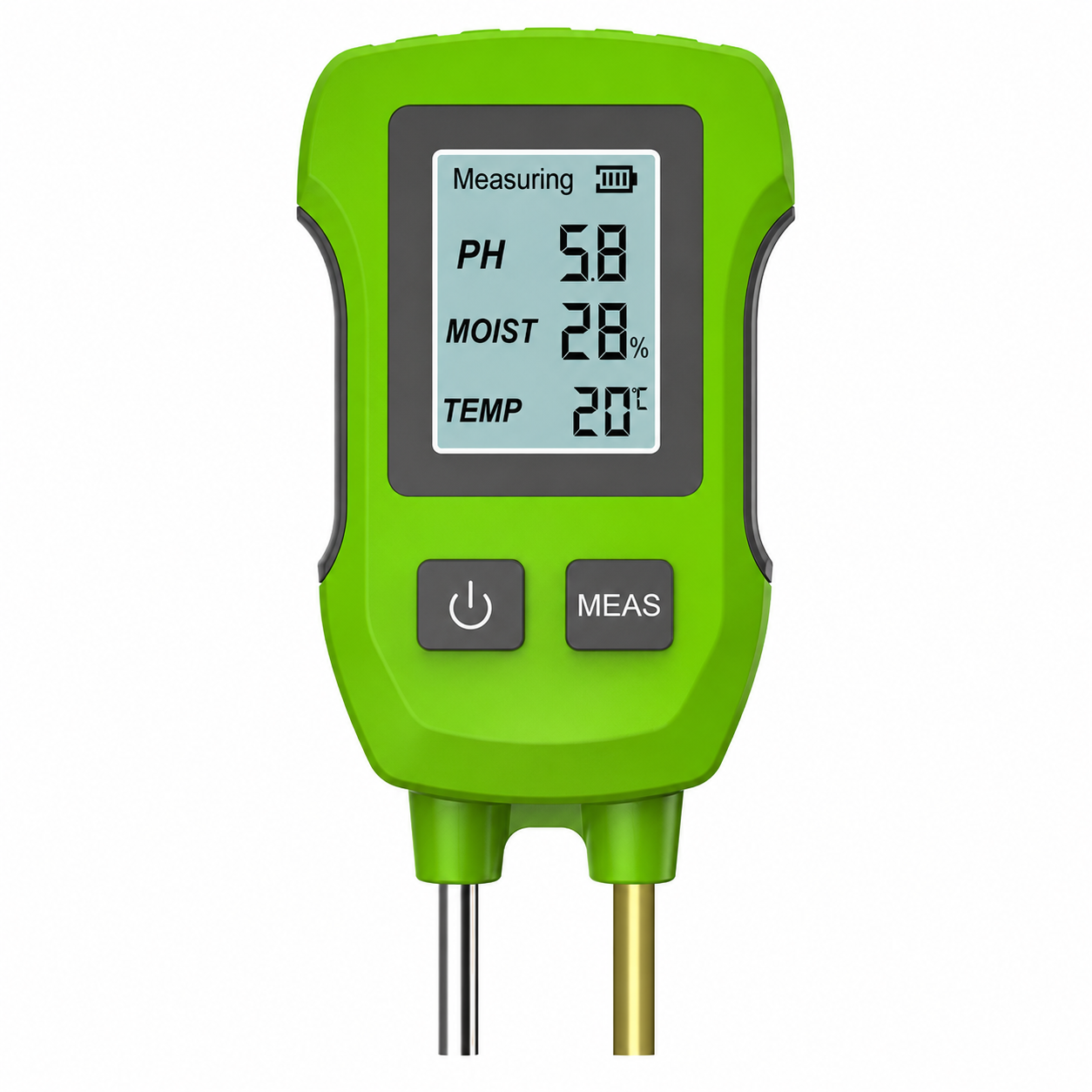 Измеритель грунта цифровой Insoma Green 3в1 pH/влажности/температуры с LCD-дисплеем (35221425)