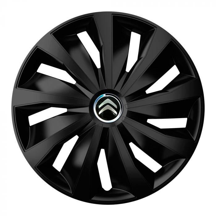 Ковпаки для коліс 4 Racing Grip Pro Black R16 з логотипом Citroen 4 шт. (29676873)
