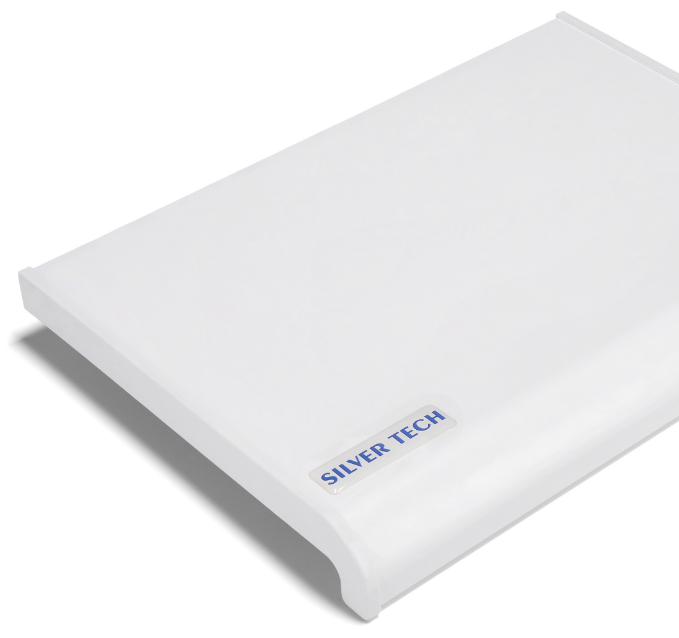 Підвіконня SILVER TECH ПВХ 200 мм Білий Сатин (2686519110) - фото 1
