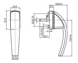 Ручка оконная Roto Swing Secustik Матовый латунный (613824-КС) - фото 2