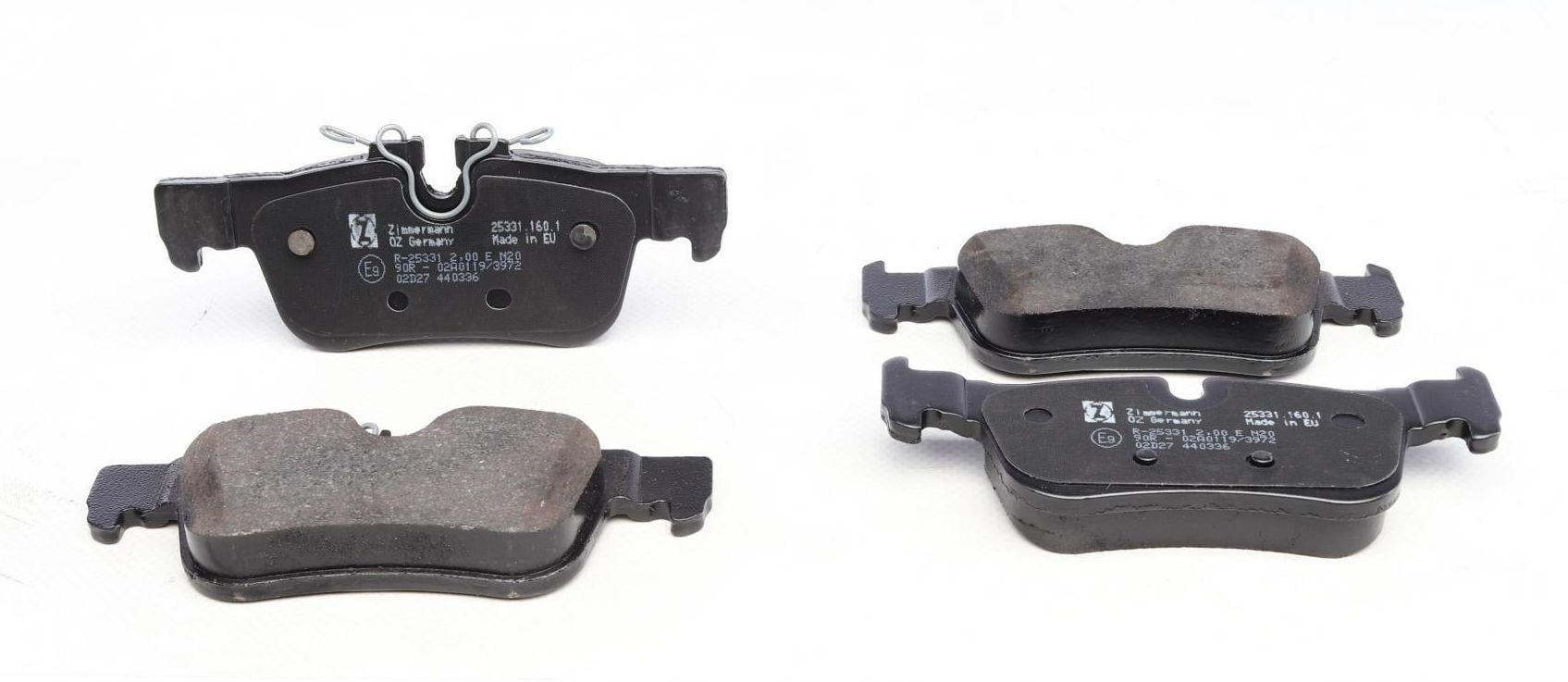 Колодки тормозные задние ZIMMERMANN BMW 2 F44-46/X1/i3 13- (25331.160.1)