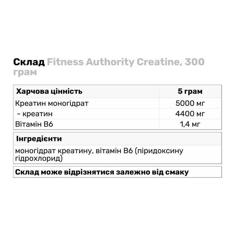 Креатин Fitness Authority Ice Creatine Icy Citrus 300 g - фото 2