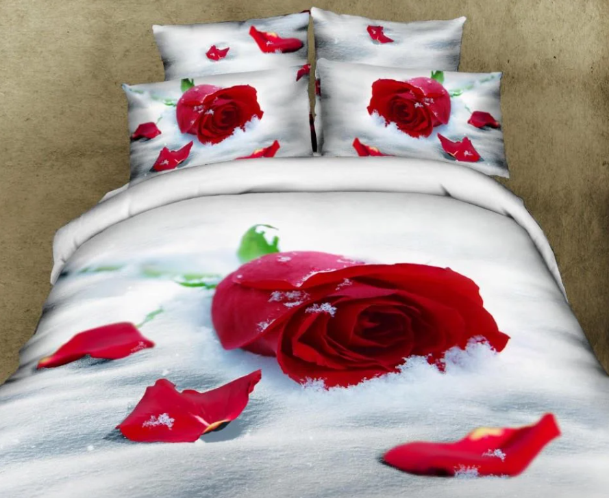 Комплект постельного белья Love You 3D Верность STP254 полуторный 150x220 см (0103)