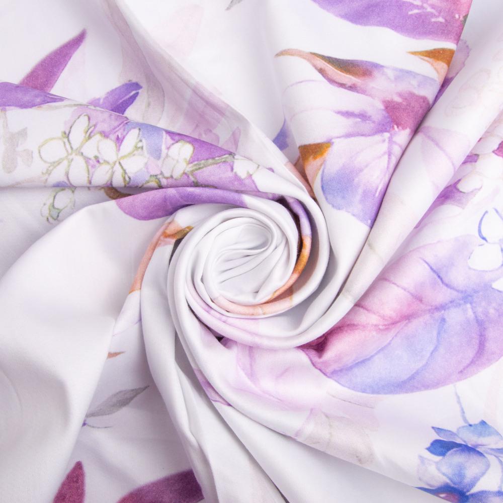 Ткань сатин для постельного белья однотонная v-2 земфира 130 гр/м2 210 ТС 240 см (23-0564)