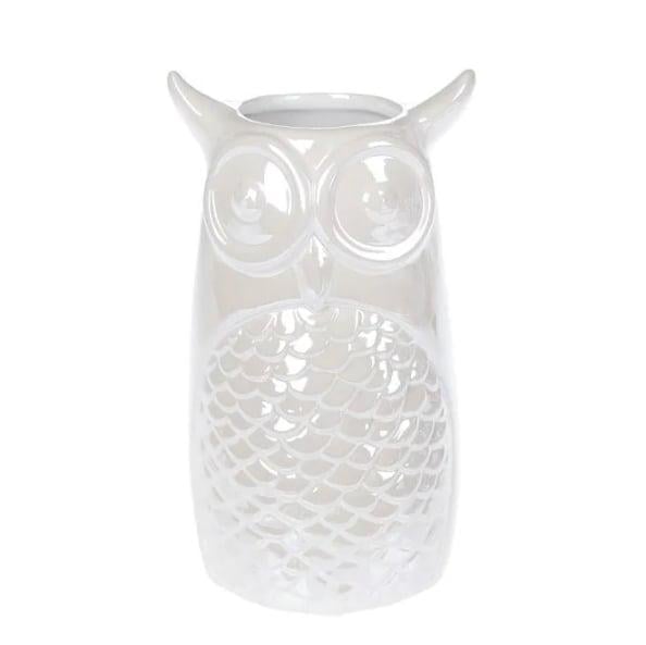 Ваза керамическая Flora Сова 19 см Белый (32078) Ваза керамическая Flora Сова 19 см Белый (32078)