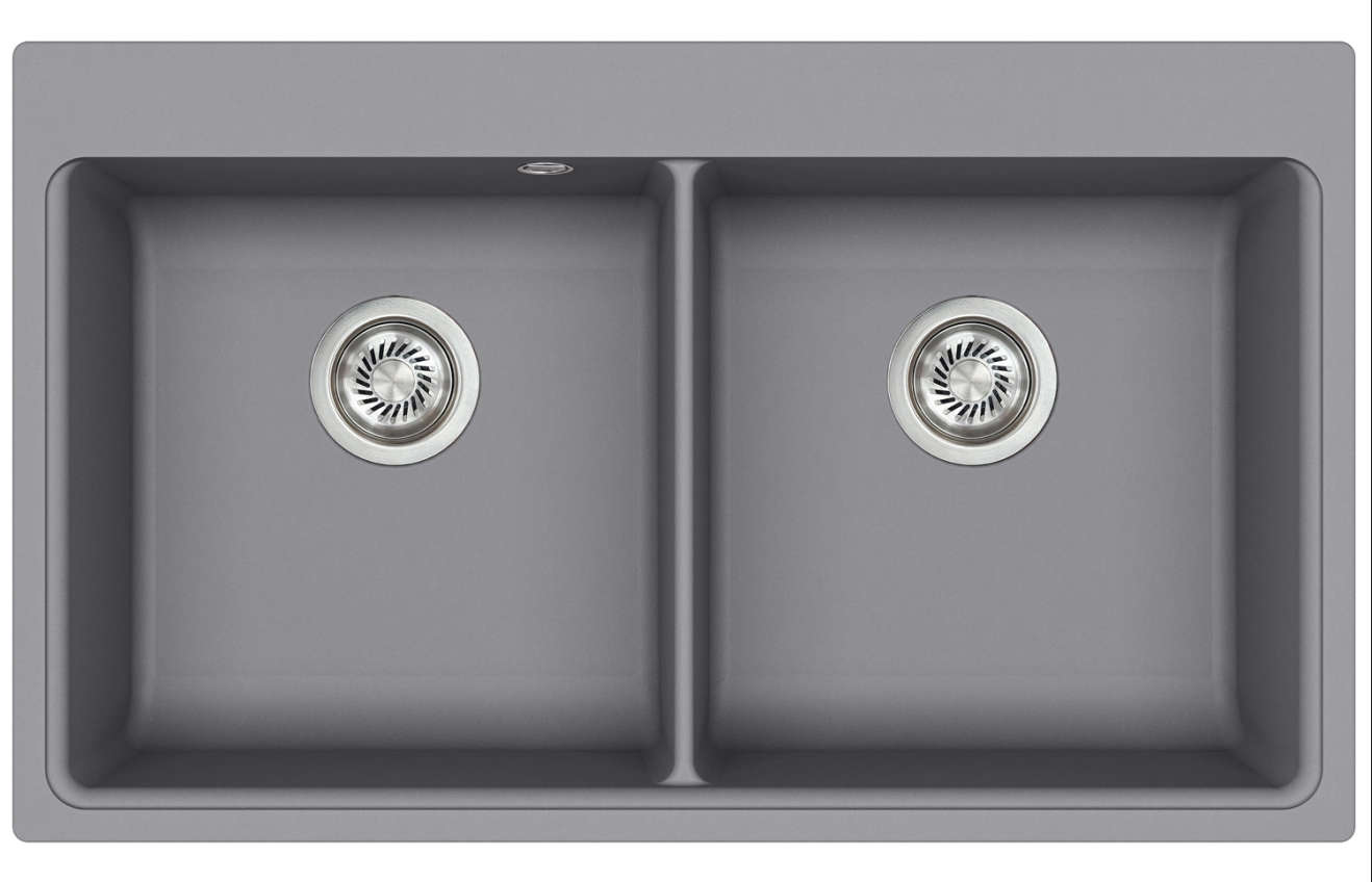 Мийка кухонна AquaSanita Magma SQM200 W AluMetallic 202 Сірий металік (37238060)