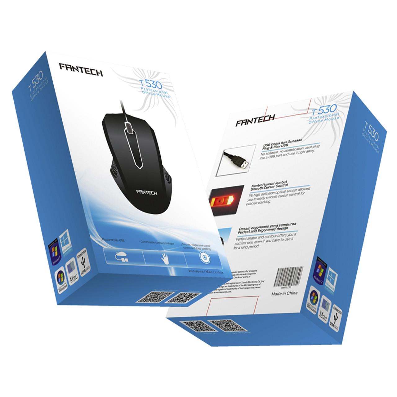 Оптична миша FANTECH T530 Black USB 1000 DPI 3 кнопки для ноутбука - фото 8