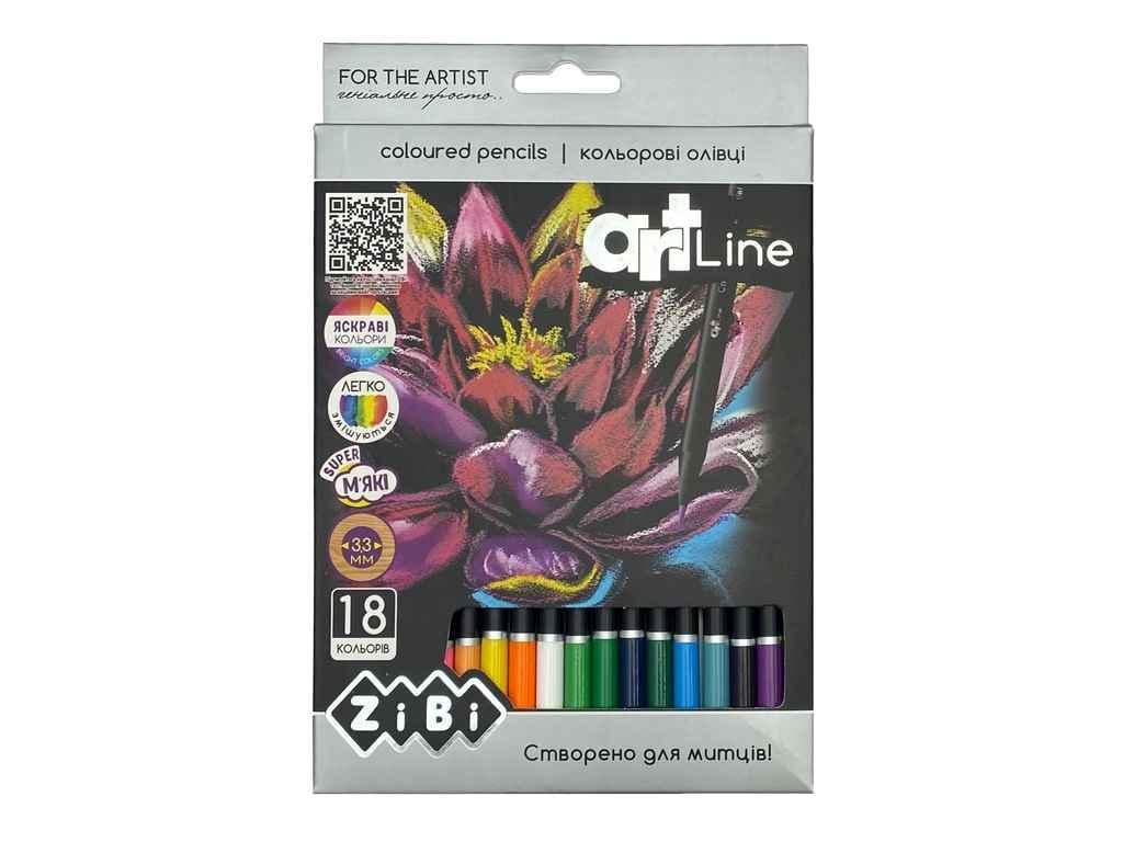 Карандаши цветные ZiBi 18 цветов круглый ART Line (900036) Карандаши цветные ZiBi 18 цветов круглый ART Line (900036)