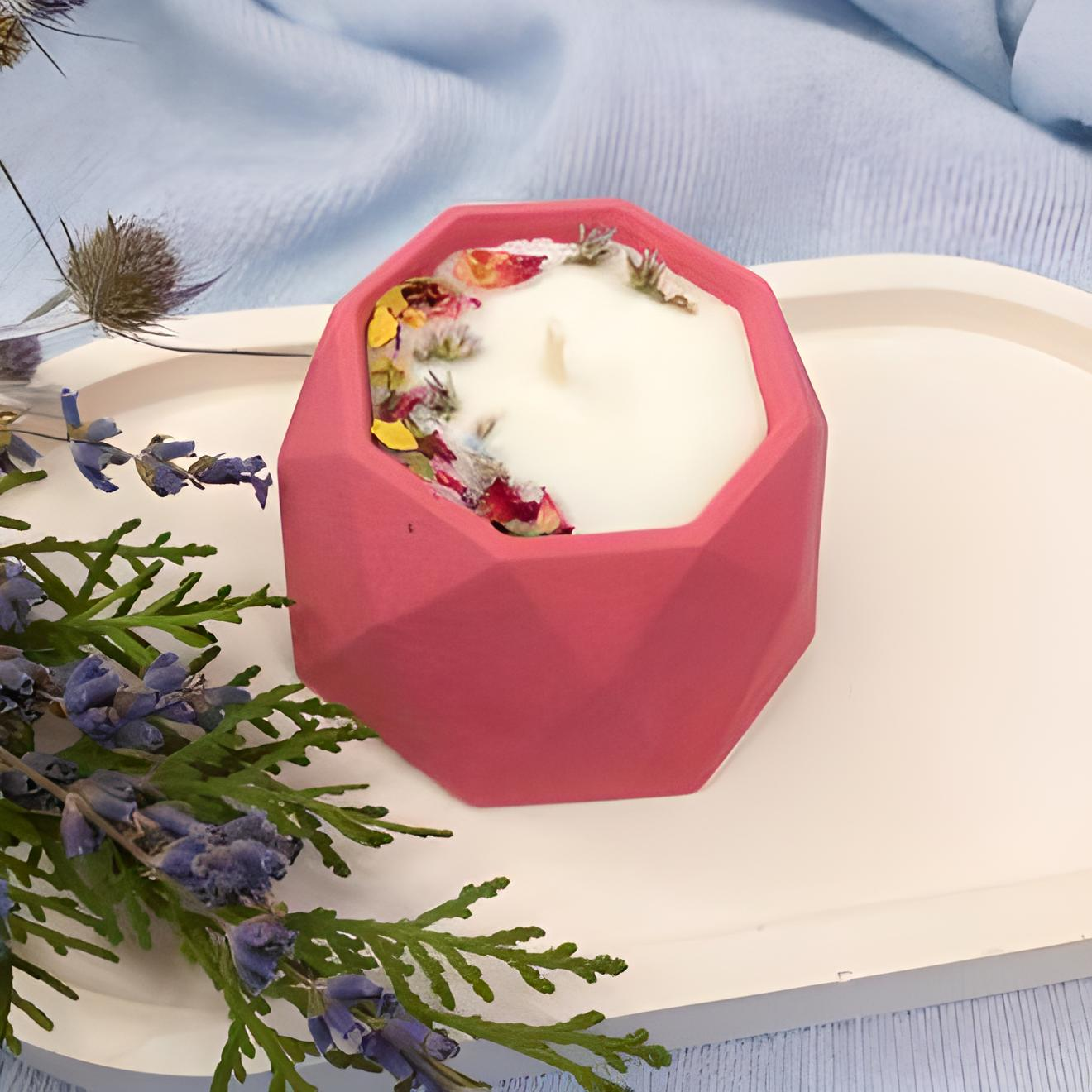 Свеча натуральная HandMade Чайная роза (34-90)