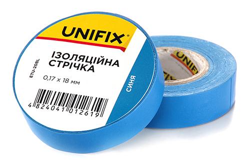 Изолента Unifix 170 мкм 18 мм 25 м 1 шт. Синий - фото 1