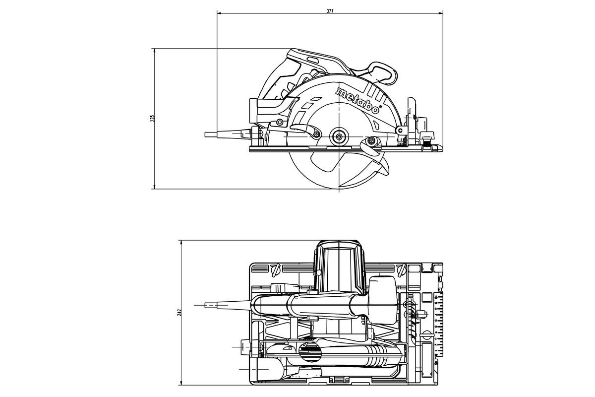 Пила циркулярная Metabo KS 55 FS ручная - фото 4