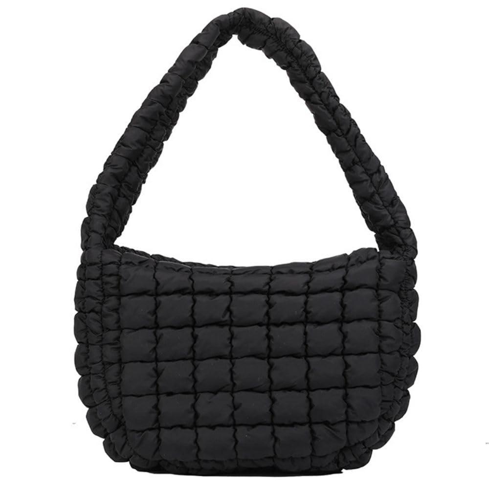 Сумка женская AuraMini стеганая на плечо Черный (617)