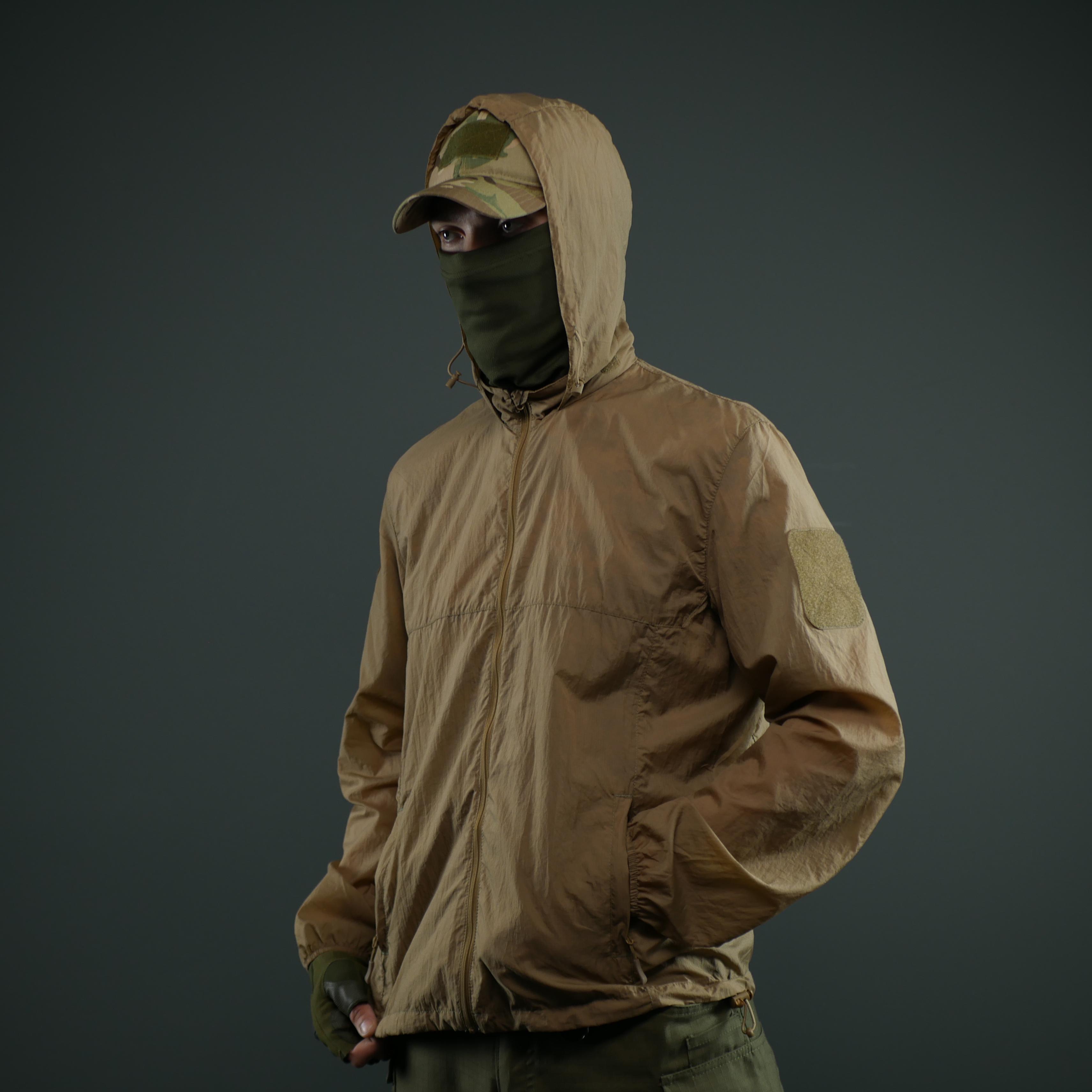 Вітровка-куртка нейолонова літня захисна XL Койот (1742-XL) - фото 12 Вітровка-куртка нейолонова літня захисна XL Койот (1742-XL) - фото 12