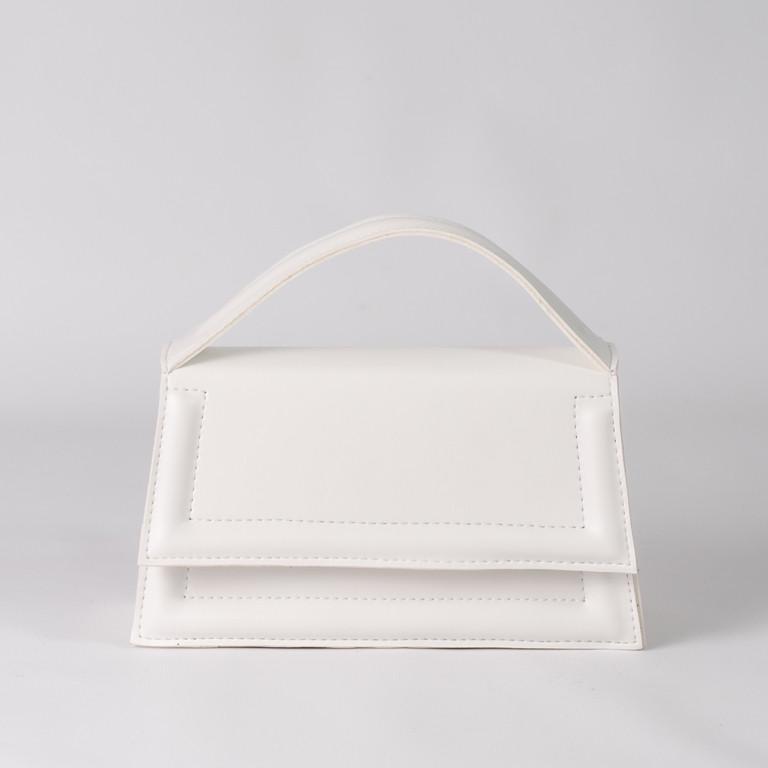 Сумка женская XENIA № 17-24 кросс-боди из гладкой экокожи Белый - фото 1