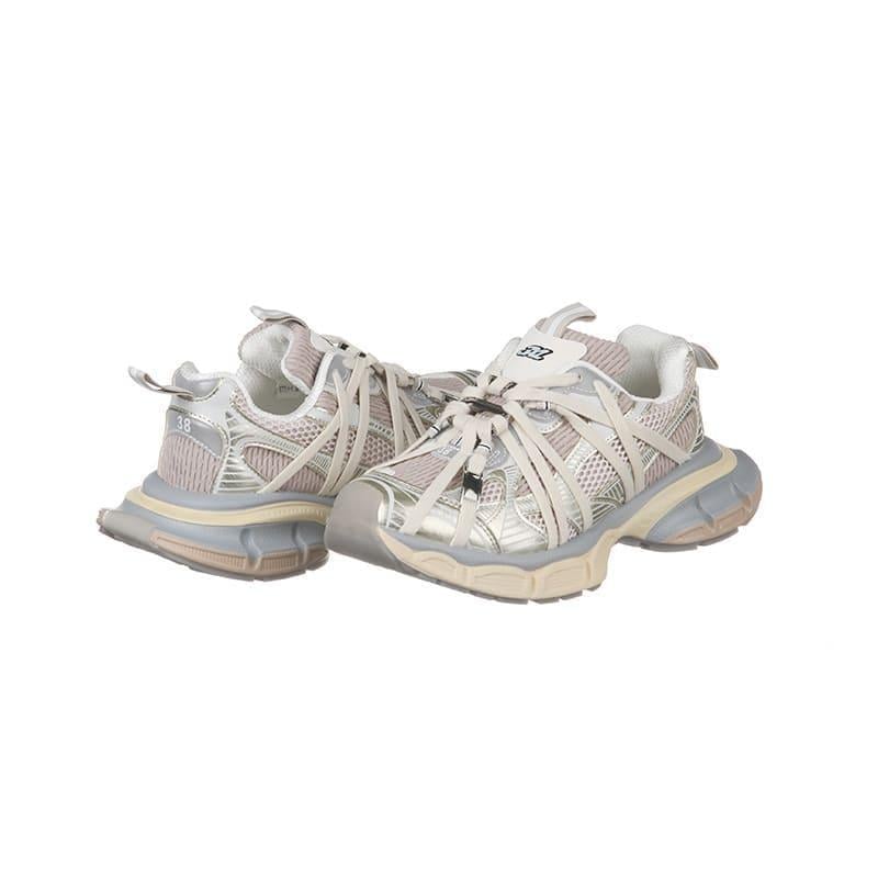 Кроссовки женские Hoseily E7299-1 текстильные р. 37 Бежевый (20435)