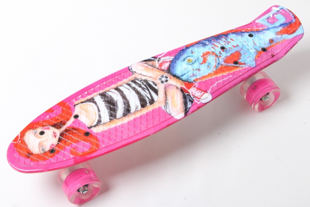 Пенніборд Penny Style 22" колеса з підсвіткою Girl & Fish (2T2034)
