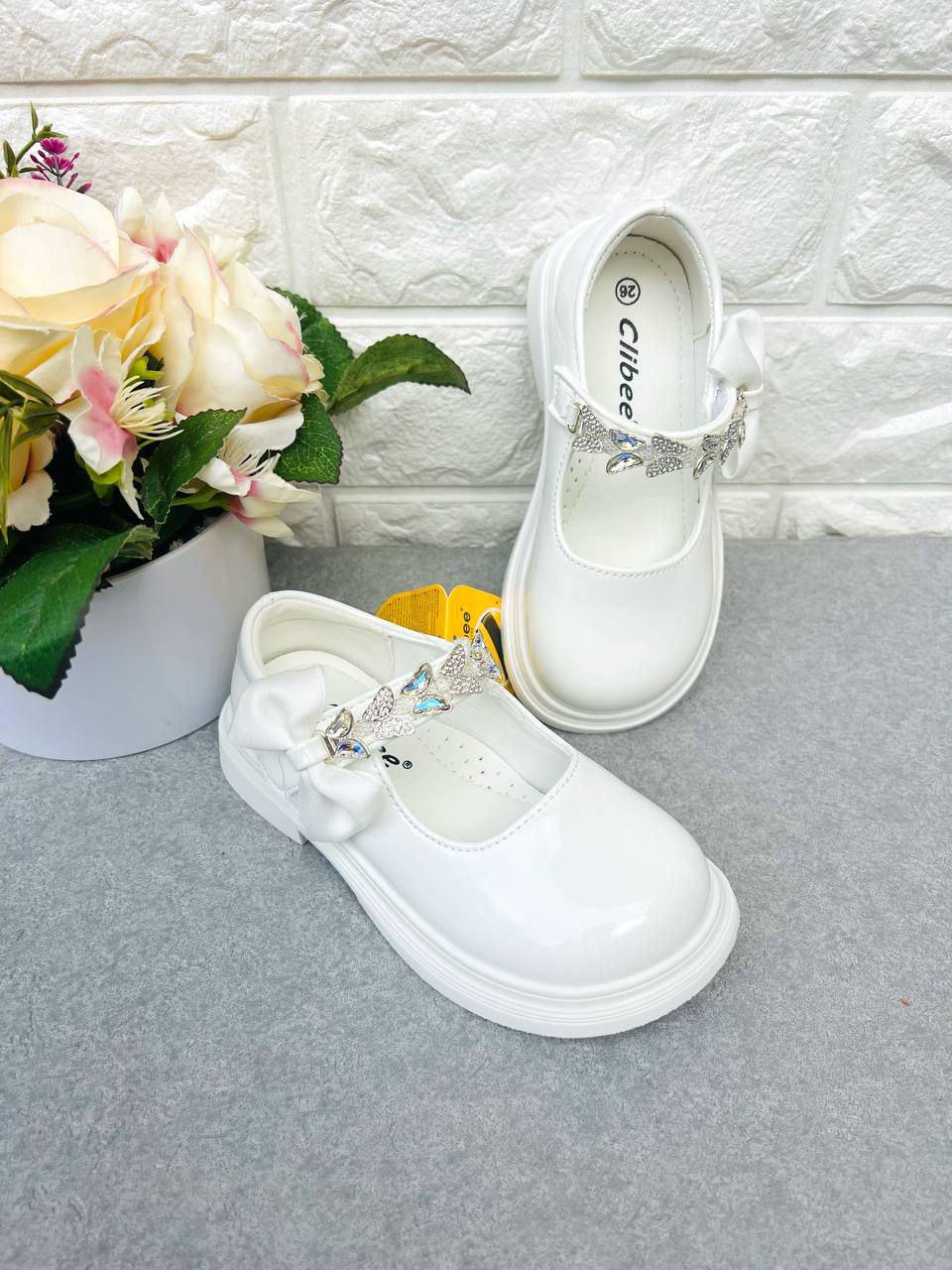 Туфли для девочки Clibee 1637 р. 30 18,3 см Белый (1637-1)