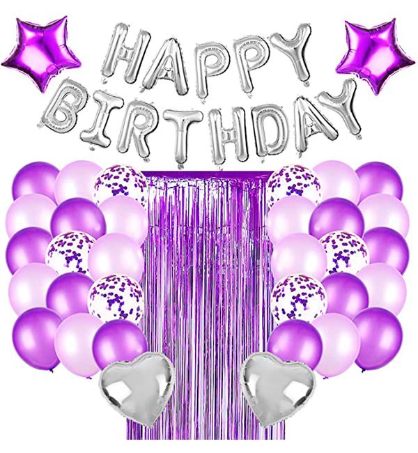 Праздничный набор воздушных шаров 36 предмета Violet (10959434)