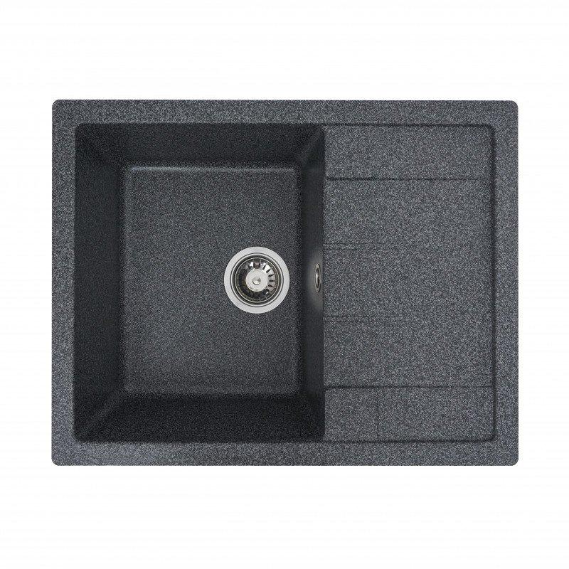 Мойка для кухни гранитная Platinum 6550 Intenso Графит матовый Мойка для кухни гранитная Platinum 6550 Intenso Графит матовый