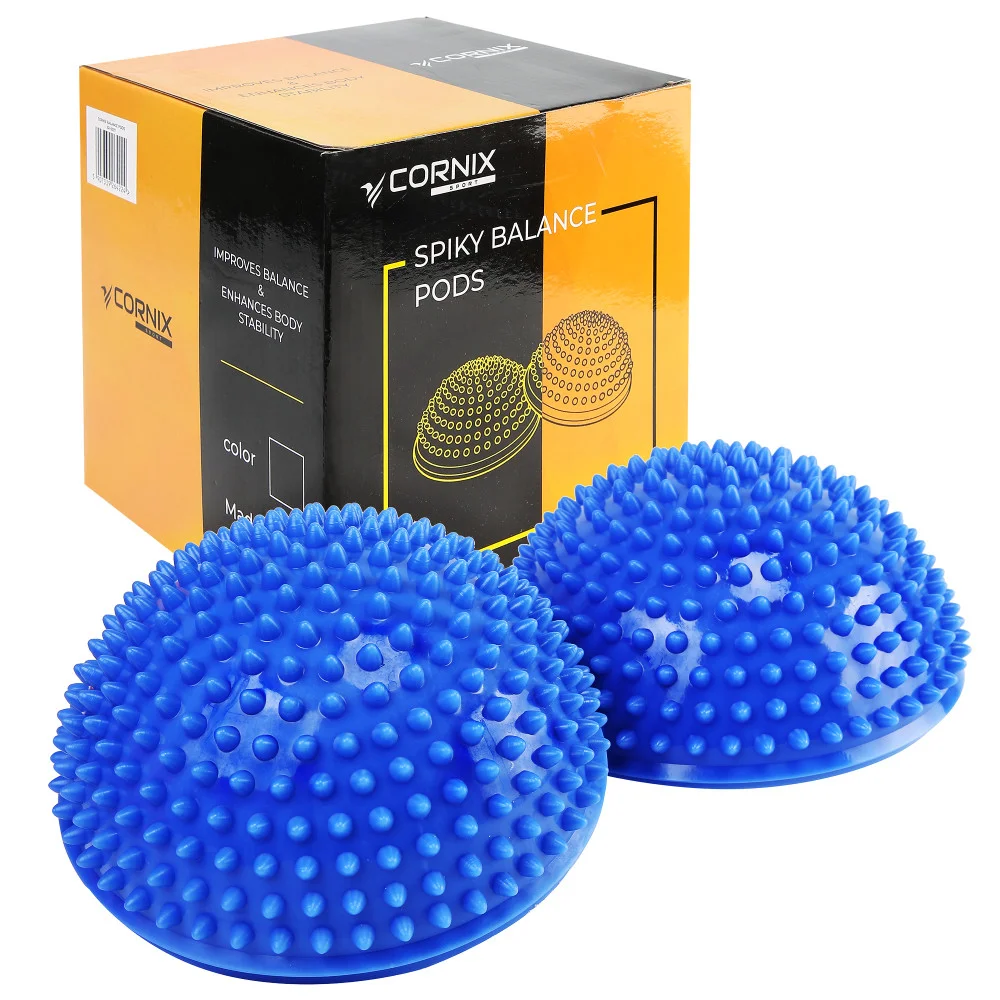 Балансировочная полусфера массажная Cornix Balance Pods 16 см 2 шт. Blue (XR-0538) Балансировочная полусфера массажная Cornix Balance Pods 16 см 2 шт. Blue (XR-0538)