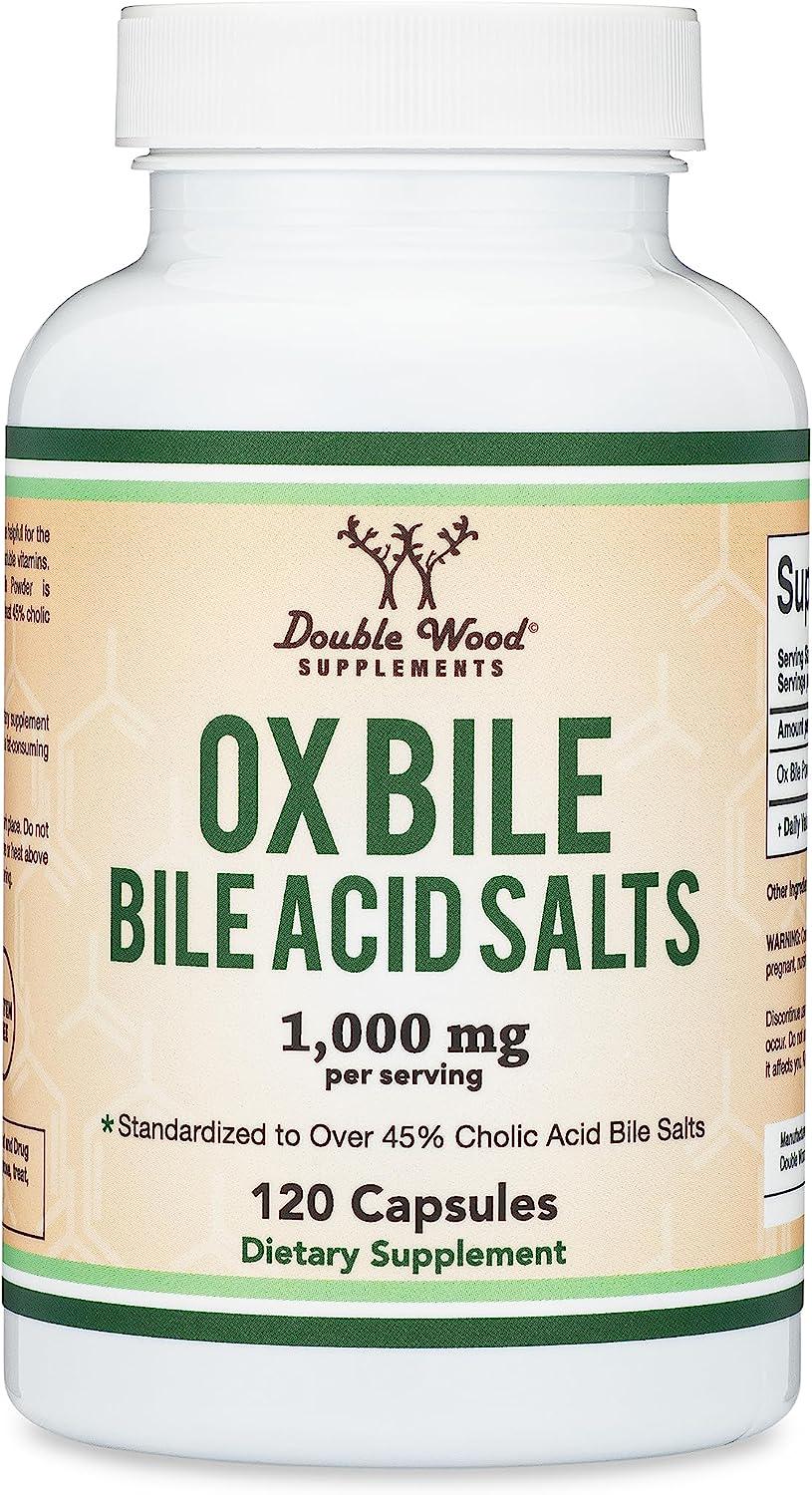 Кислоты желчные Double Wood Ox Bile Acid Salts 1000 mg 120 капс.