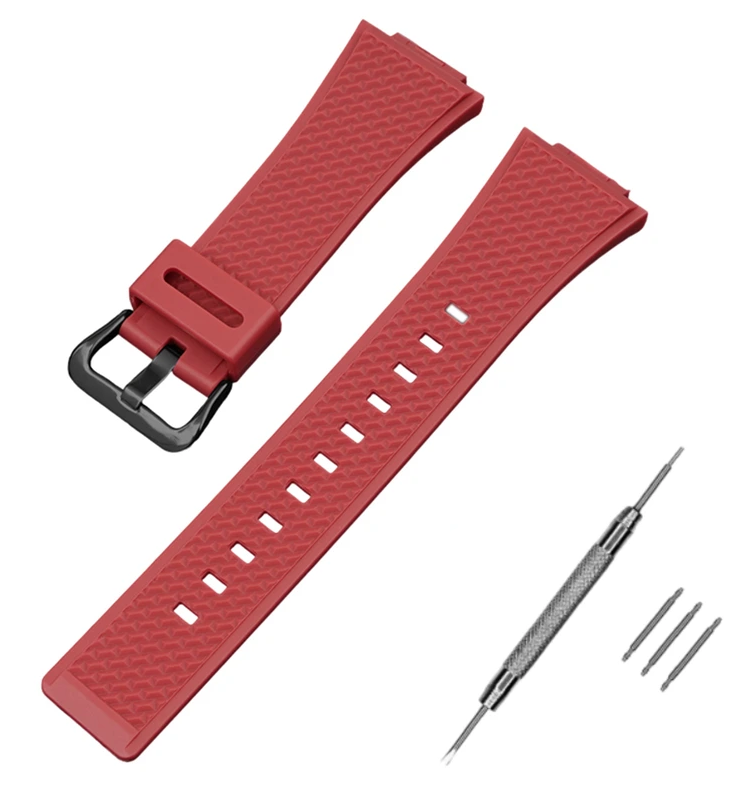 Ремінець для Casio G-Shock GA-100/110 Red BK (3999)