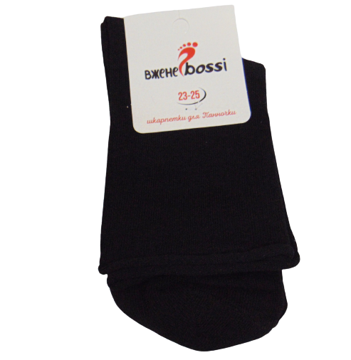 Носки без резинки Вжене bossi р. 23-25 ​​Черный (2000972825)
