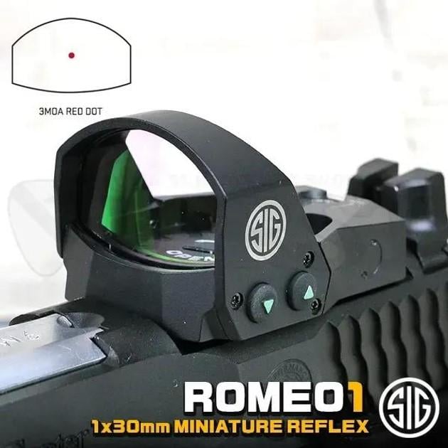 Приціл коліматорний Sig Sauer Optics Romeo 1 1x30mm 3 MOA Red Dot (26284863) - фото 6