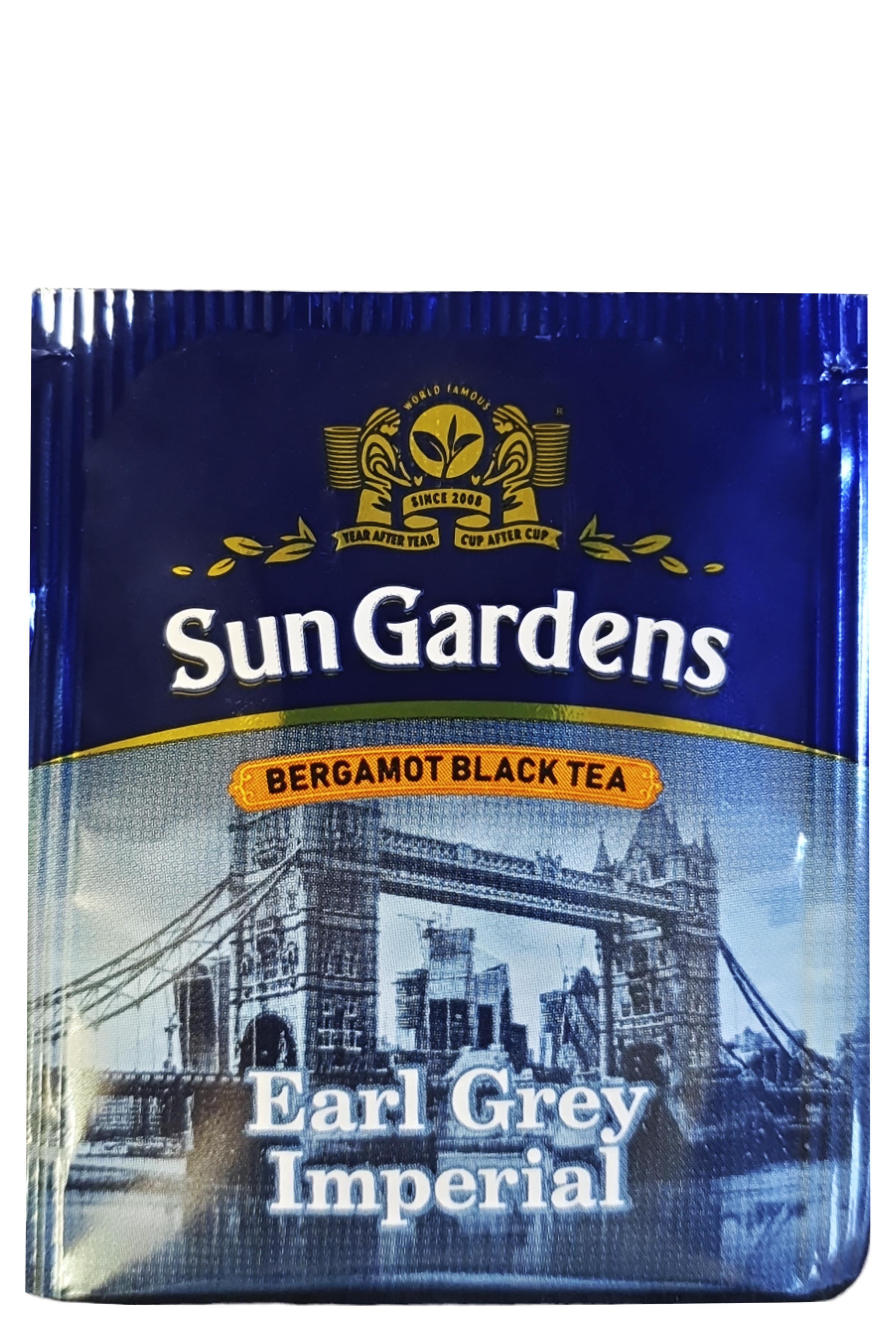Чай Sun Gardens Earl Grey черный 100 шт. пакетиков (59069)