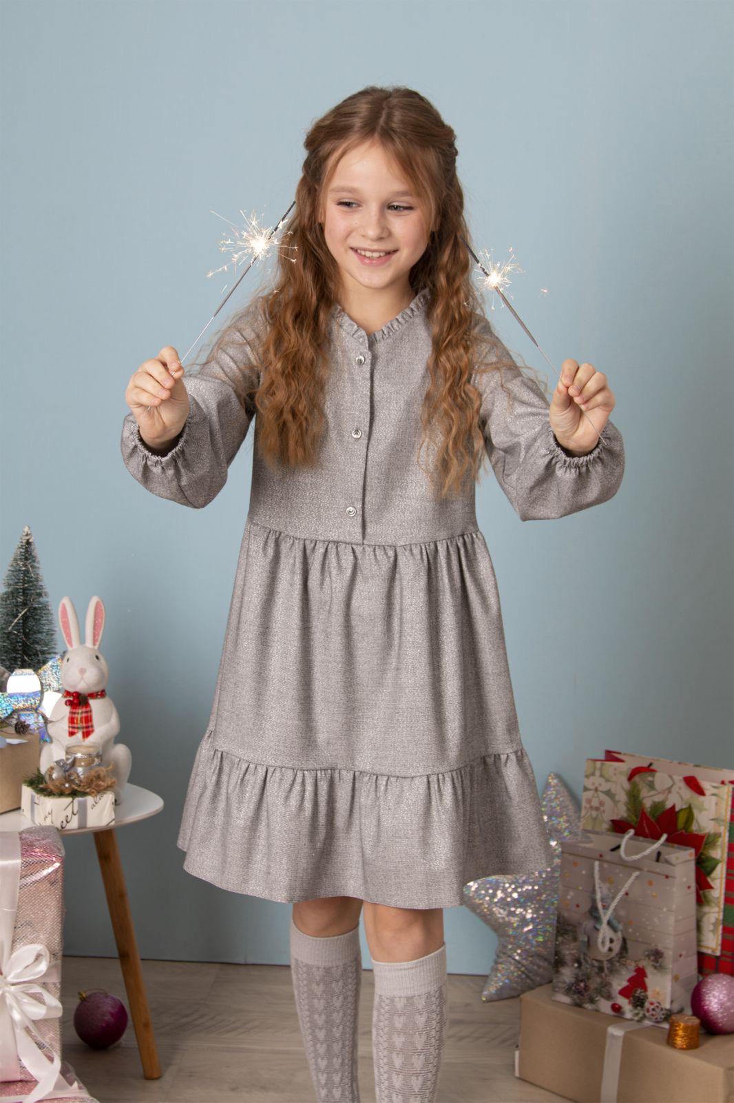 Сукня для дівчинки ошатна Mevis 4974-05 140 см Бежевий (159177)