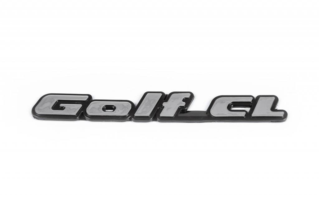 Надпись Golf CL 195 мм Davs Auto для Volkswagen Golf 2 abs-пластик Хром