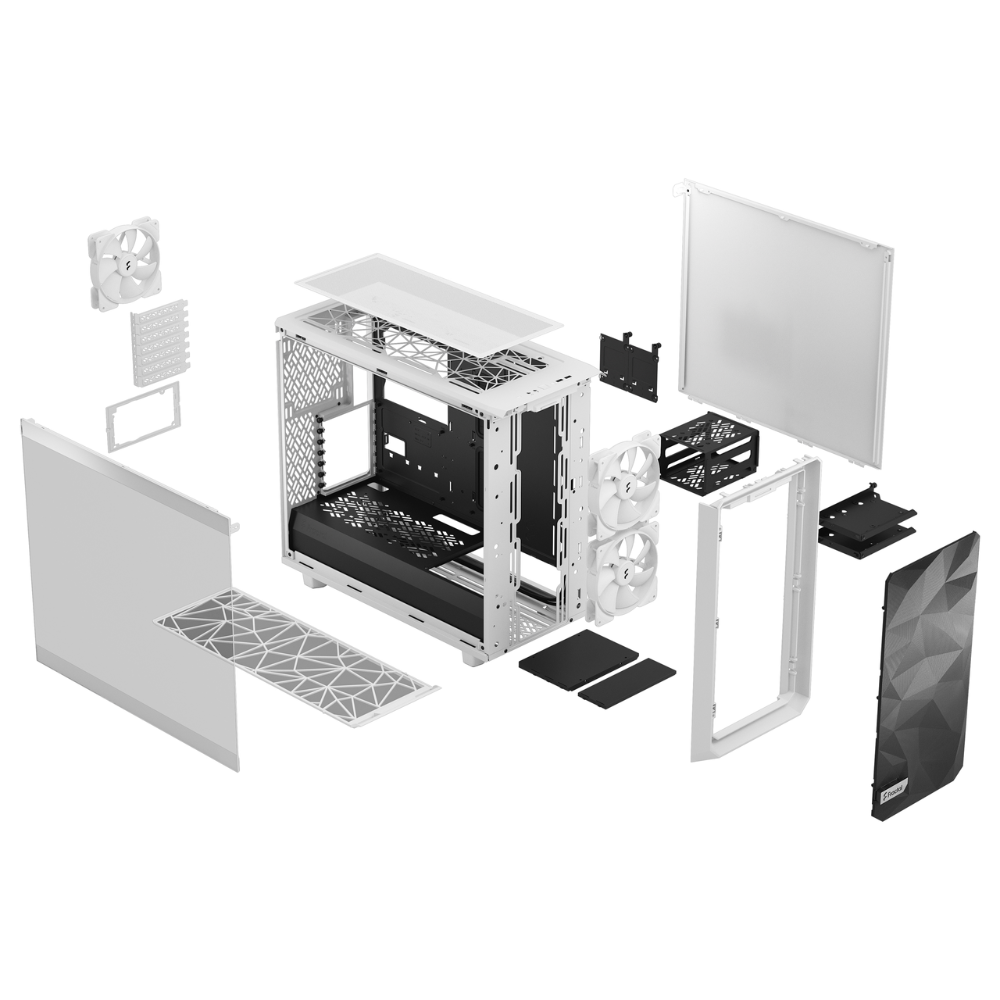 Корпус для комп'ютера Fractal Design Meshify 2 Lite TG Clear White (12133562) - фото 5