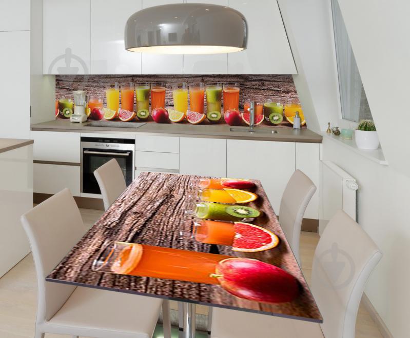 Наклейка виниловая на стол Zatarga  "Смузи" 600х1200 мм