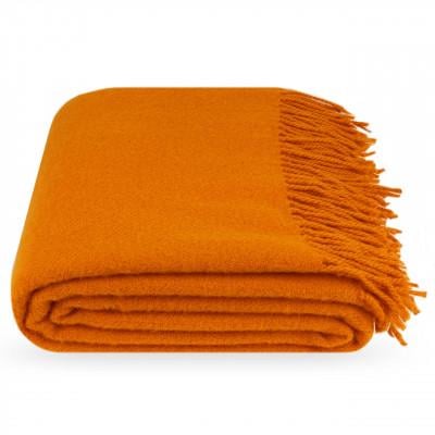 Плед руно 130х200 см Оранжевый