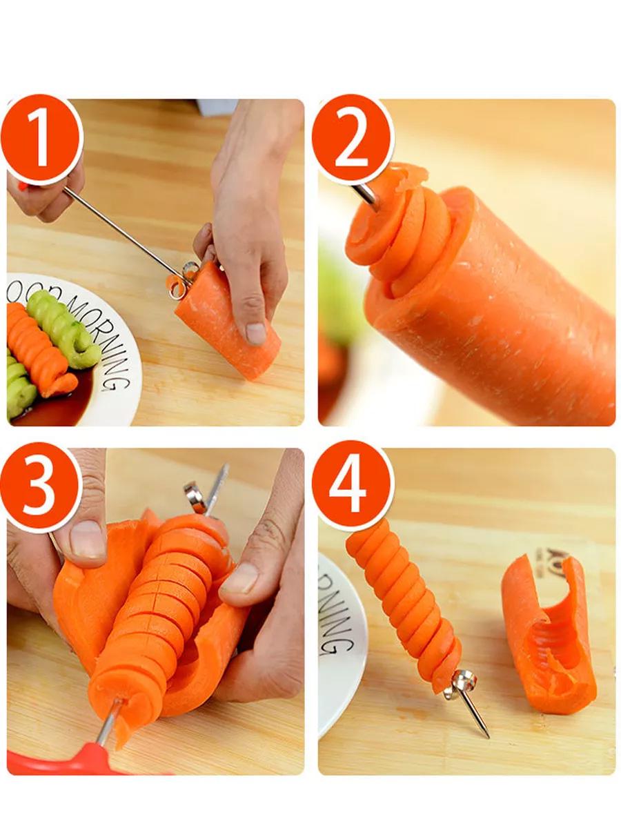 Ніж для карвінгу картоплі та овочів спіраллю 21 см (2174225022) - фото 6 Ніж для карвінгу картоплі та овочів спіраллю 21 см (2174225022) - фото 6