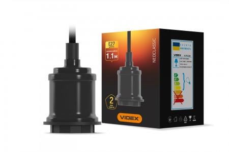 Підвісний світильник декоративний Videx Е27 метал 1,1 м Чорний (27548727) Підвісний світильник декоративний Videx Е27 метал 1,1 м Чорний (27548727)