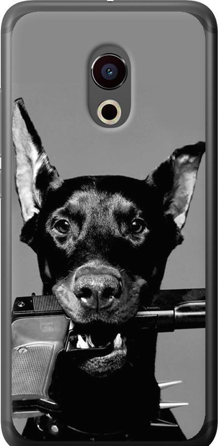 Чехол на Meizu Pro 6 Доберман (2745u-293-42517)